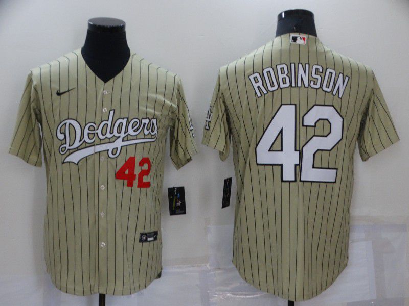 Men Los Angeles Dodgers #42 Robinson green Stripe Game Nike 2022 MLB Jersey->los angeles dodgers->MLB Jersey